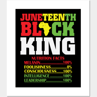 Juneteenth Black King, Black History, Freedom Posters and Art